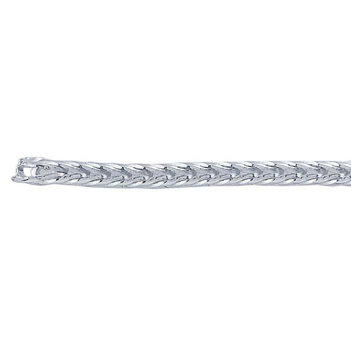 Sterling Silver 1.5mm Round Foxtail Chain, By the Foot