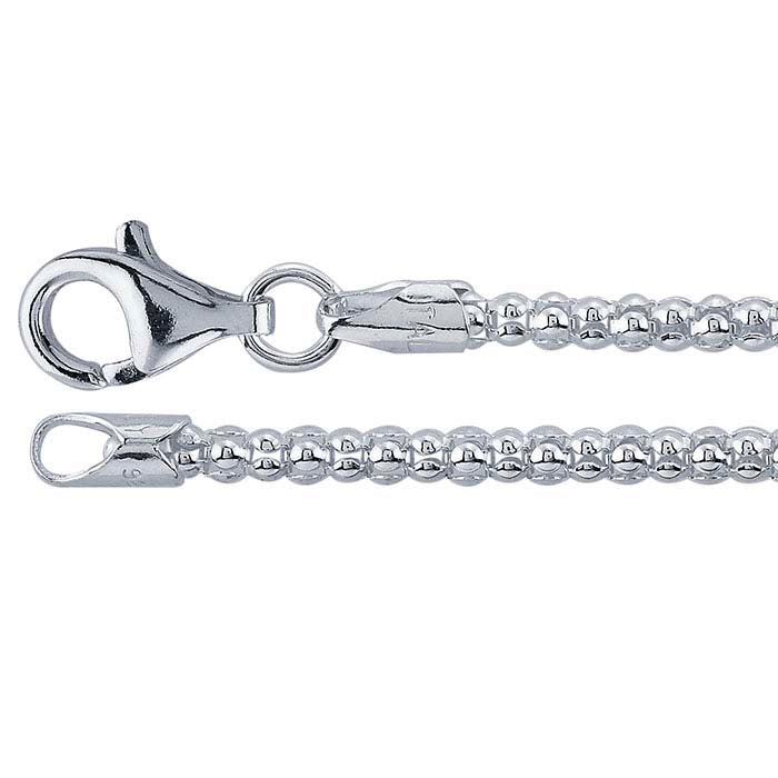 Sterling Silver Popcorn Chain