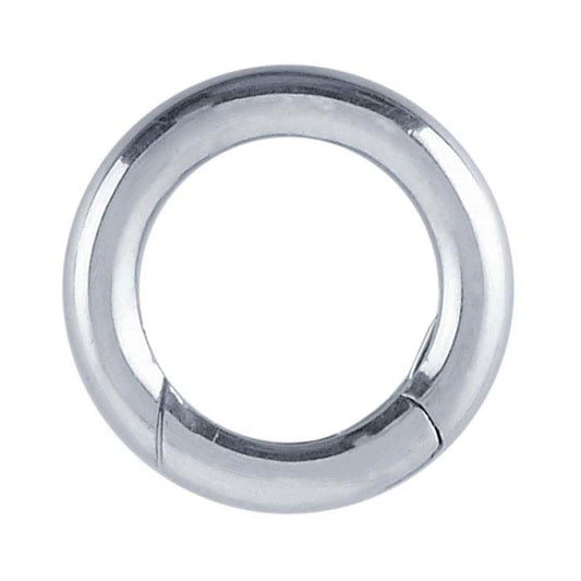 Chiusura a gancio articolata rotonda in argento sterling 16 x 15,9 mm