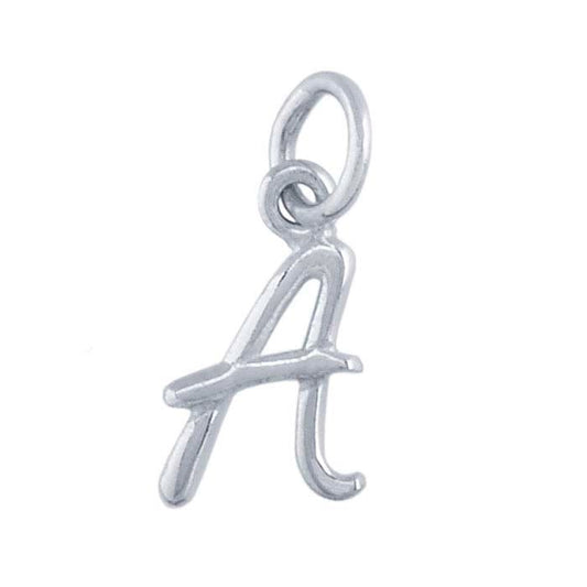 Sterling Silver Cursive Alphabet Charm