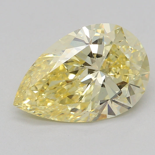 Lab-Grown Diamond 1.57ct, Pear, Yellow, VS1