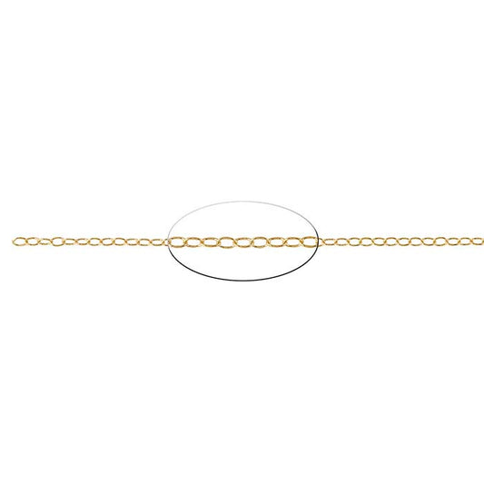 14/20 Yellow Gold-Filled Oval Cable Chain