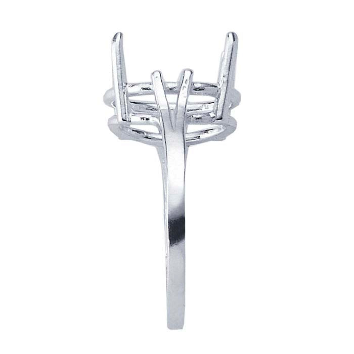 Sterling Silver ReadySet™ Oval Ring Mounting