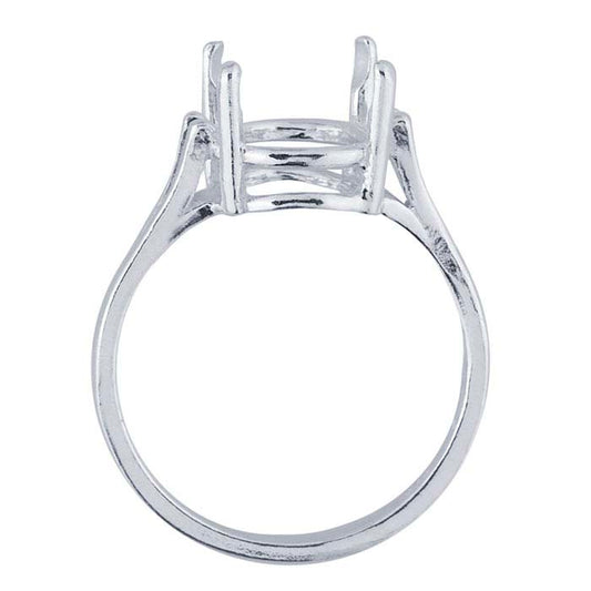 Sterling Silver ReadySet™ Oval Ring Mounting