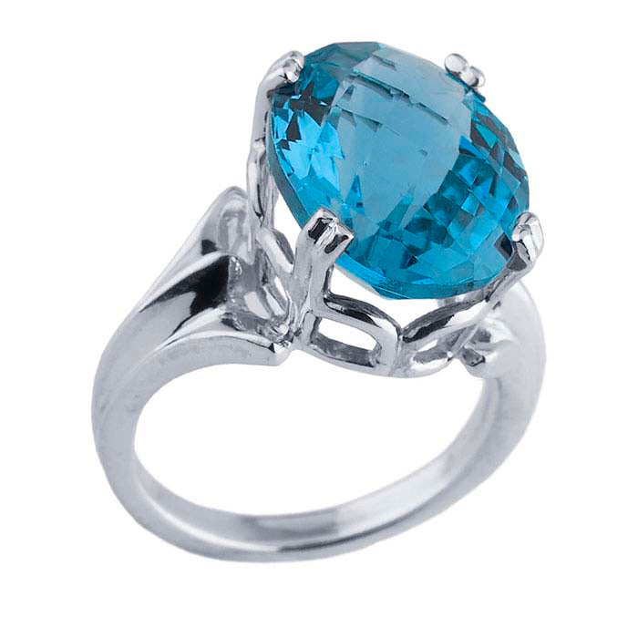 Sterling Silver ReadySet™ Oval Ring Mounting