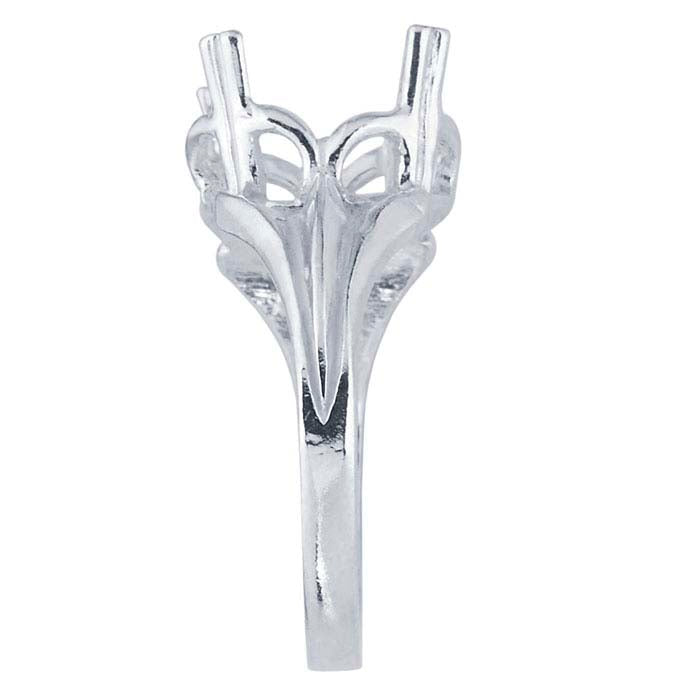 Sterling Silver ReadySet™ Oval Ring Mounting