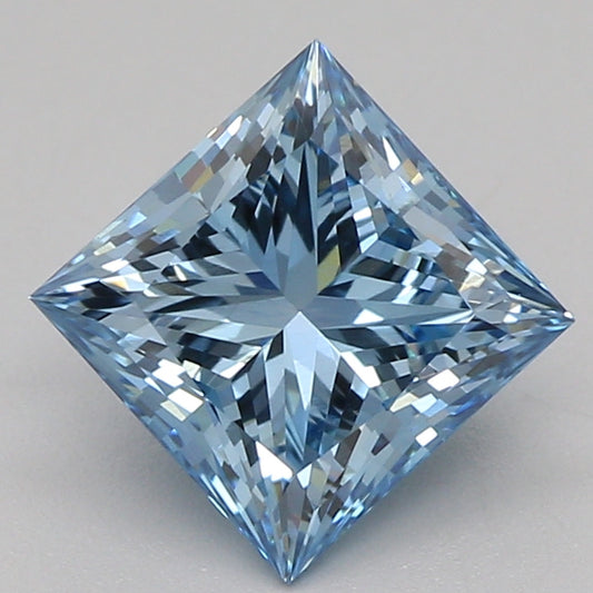 Lab-Grown Diamond 1.01ct, Princess, Blue, VVS2
