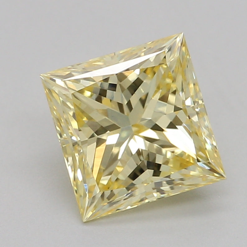 Lab-Grown Diamond 1.04ct, Princess, Yellow, VS1