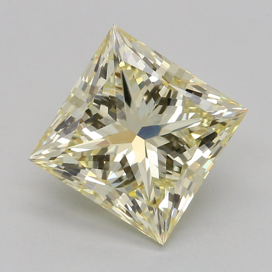 Lab-Grown Diamond 2.51ct, Princess, Yellow, VS1