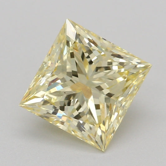 Lab-Grown Diamond 1.07ct, Princess, Yellow, VS1