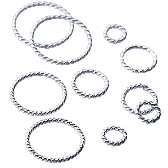 Sterling Silver 4.4mm Round Twist-Wire Closed Ring