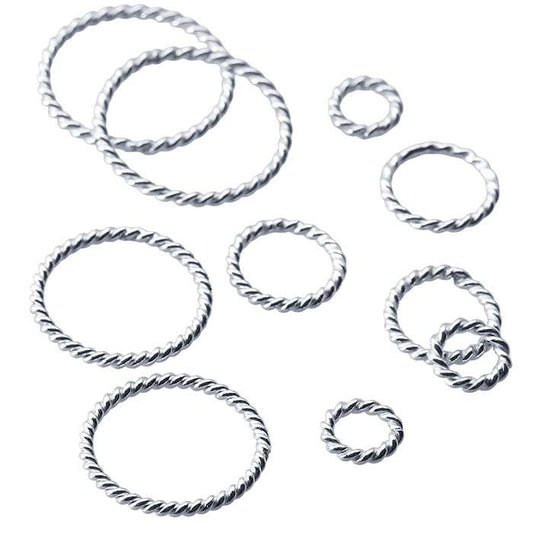 Sterling Silver 4.4mm Round Twist-Wire Closed Ring