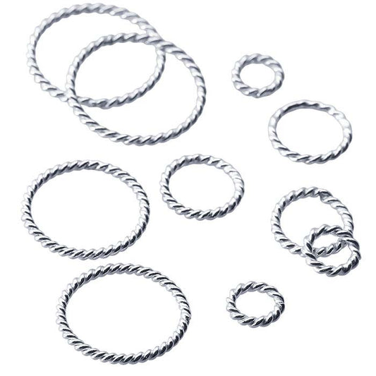 Sterling Silver 5.6mm Round Twist-Wire Closed Ring