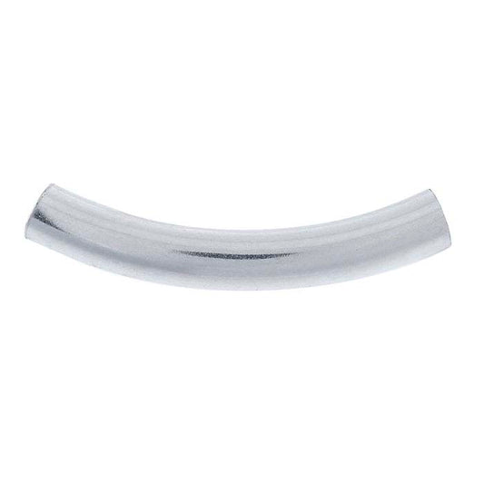 Sterling Silver 34 x 5 mm Böjd Rörpärla