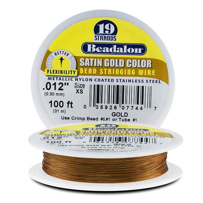 Beadalon® Designer Series 19-Strand Satin Gold Wire