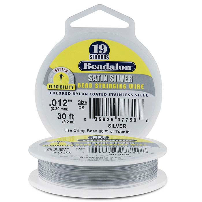 Beadalon® Designer Series 19-Strand Satin Silver Wire