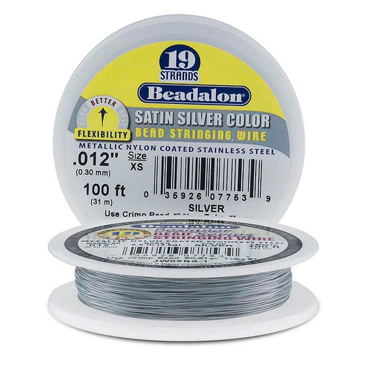 Beadalon® Designer Series 19-Strand Satin Silver Wire