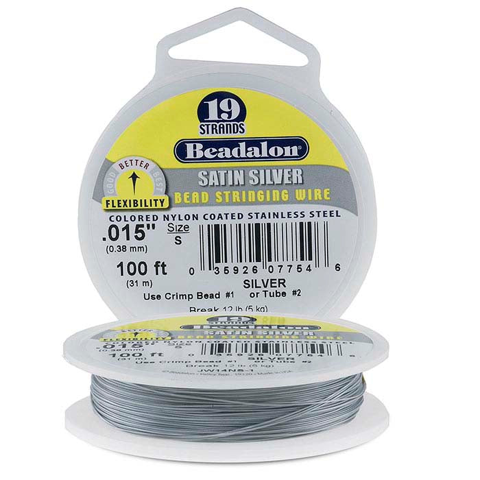 Beadalon® Designer Series 19-Strand Satin Silver Wire
