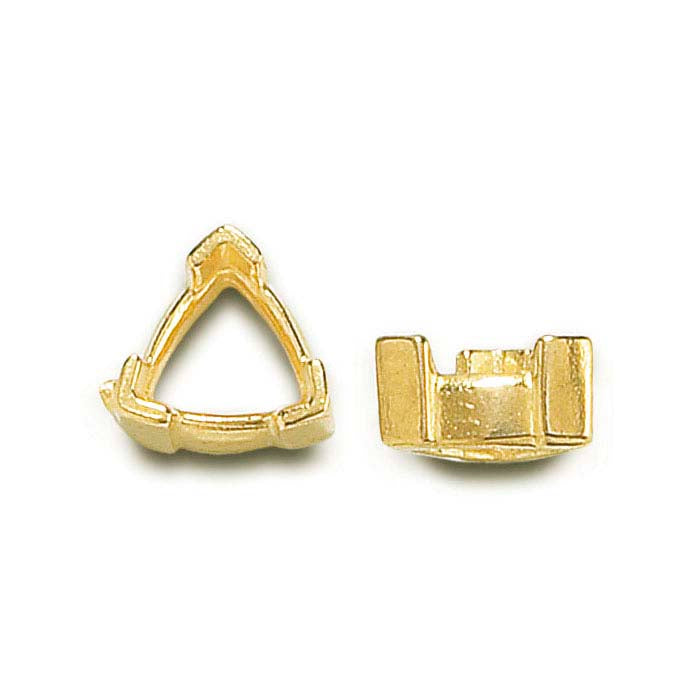 14K Yellow Gold Trillion 3-Prong Setting