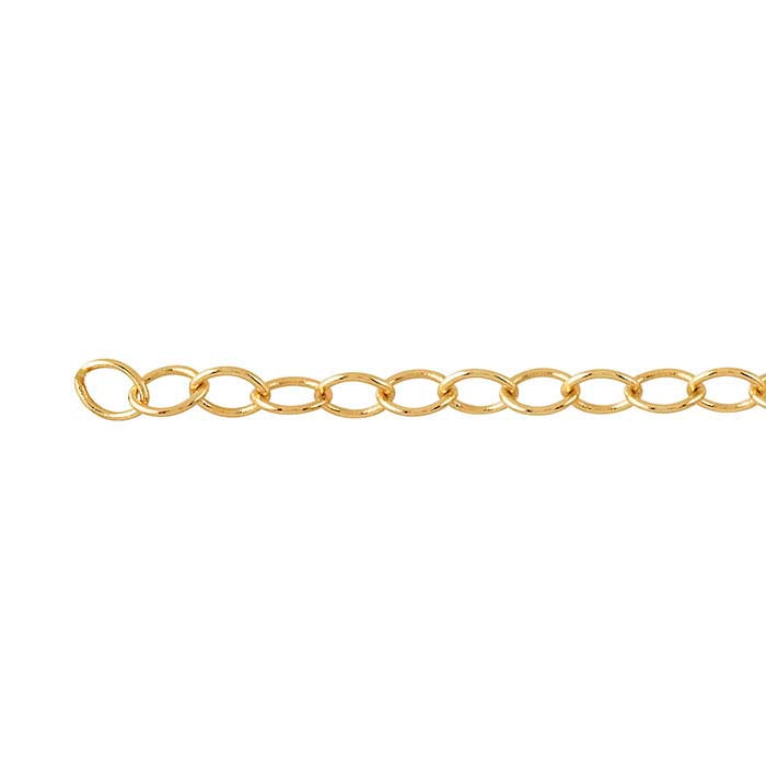 14K Yellow Gold Oval Cable Chain