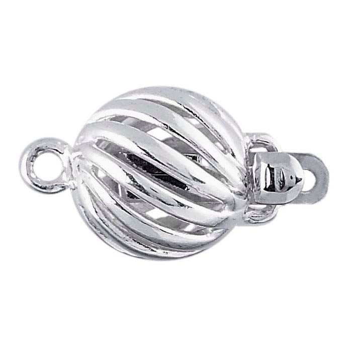 Sterling Silver Twist Round Clasp