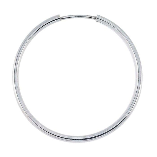 Sterling Silver 1.3 x 25mm Endless Hoop Earring