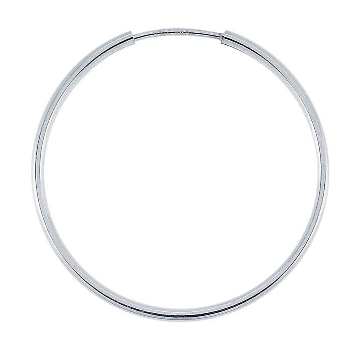 Sterling Silver 1.3 x 28mm Endless Hoop Earring