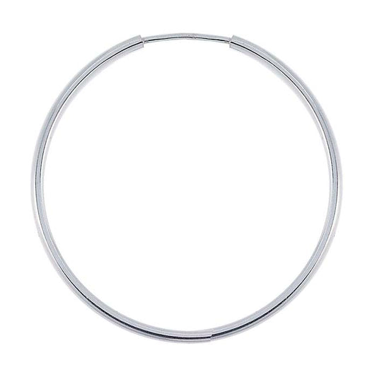 Sterling Silver 1.3 x 33mm Endless Hoop Earring