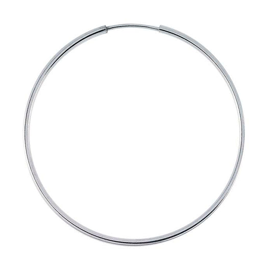 Sterling Silver 1.3 x 38mm Endless Hoop Earring