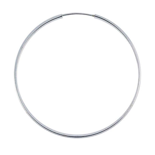 Sterling Silver 1.3 x 40mm Endless Hoop Earring
