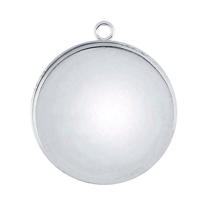 Sterling Silver Round Resin Component Mounting