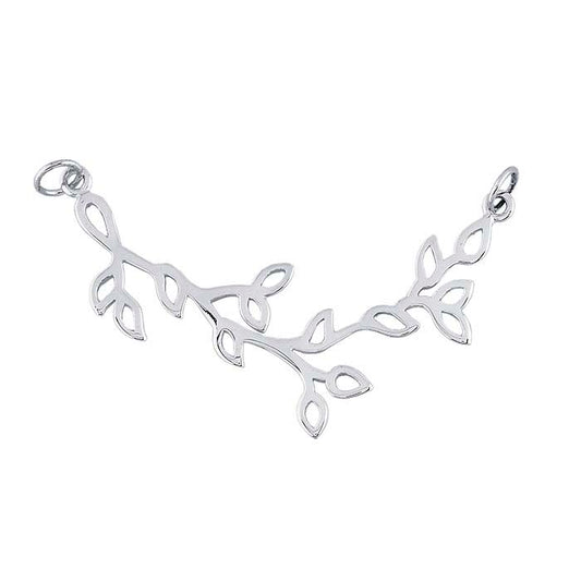 Sterling Silver Leaf Festoon Pendant