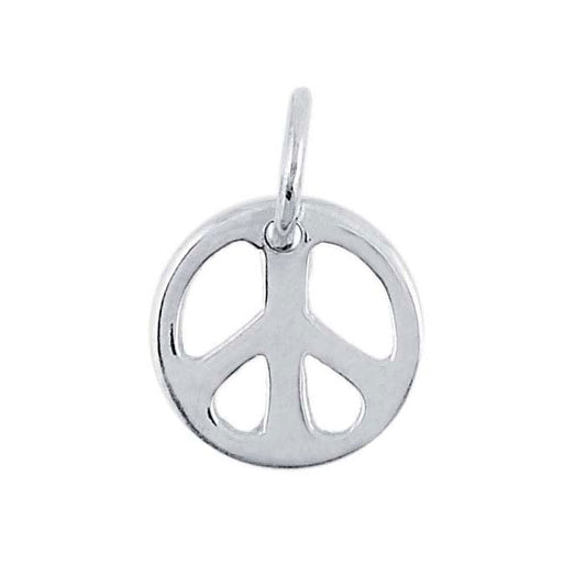 Sterling Silver Peace-Symbol Charm
