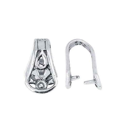 Sterling Silver Filigree Pinch Bail