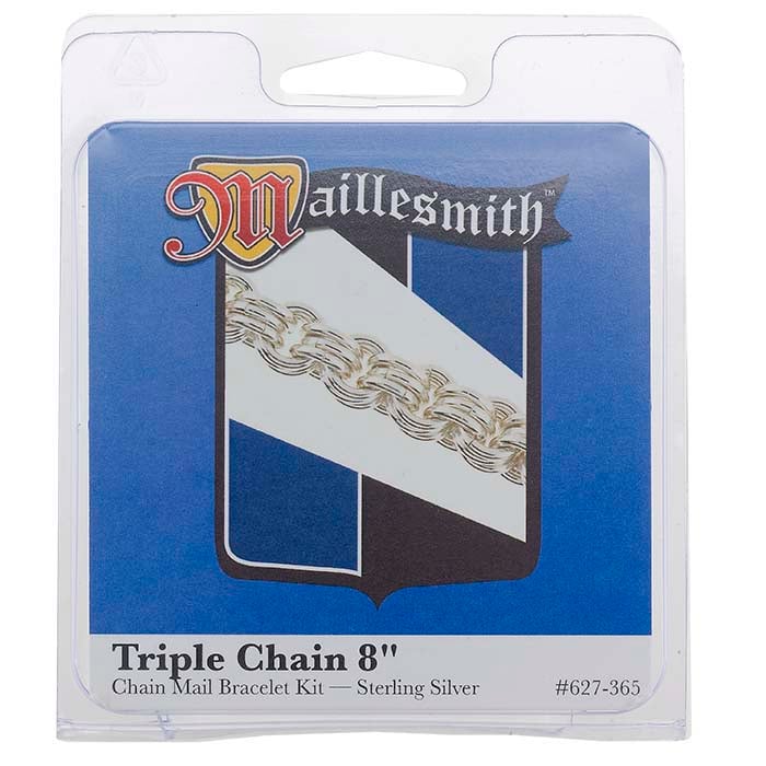 Sterling Silver "Triple Chain" Chain Mail Bracelet Kit