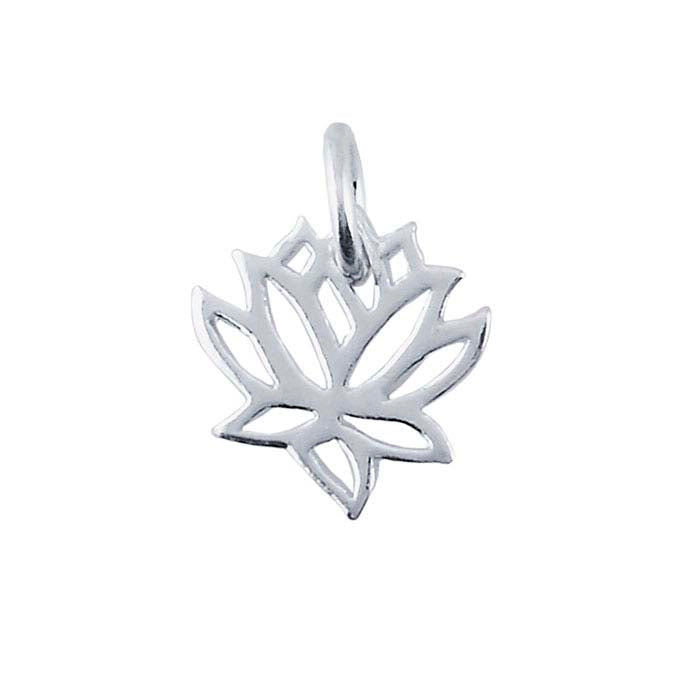 Sterling Silver Lotus Blossom Charm