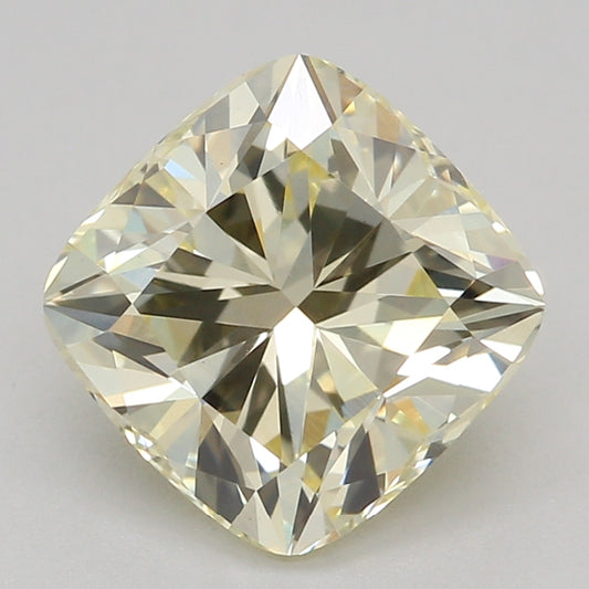 Lab-Grown Diamond 1.59ct, Cushion Mod, Yellow, VS1