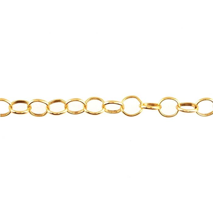 14/20 Yellow Gold-Filled Oval Rolo Chain