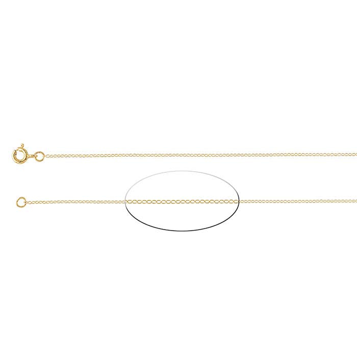 14/20 Yellow Gold-Filled Oval Cable Chain