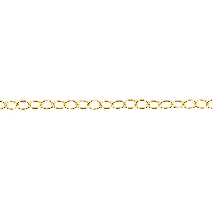 14/20 Yellow Gold-Filled Oval Cable Chain