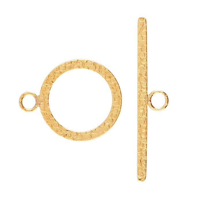 14/20 Yellow Gold-Filled 19.5 x 30.8mm ered Flat Toggle Clasp