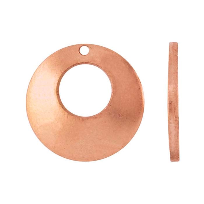 Copper Domed Offset Circle Component