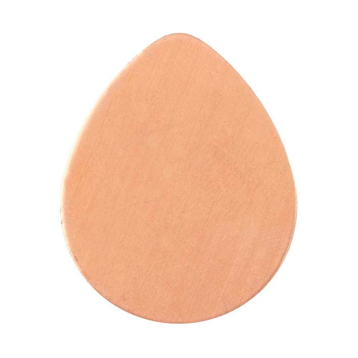 Copper 29mm Teardrop Stamping, 1.02mm