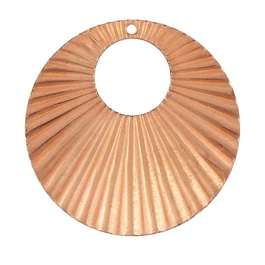 Copper Corrugated Circle Component