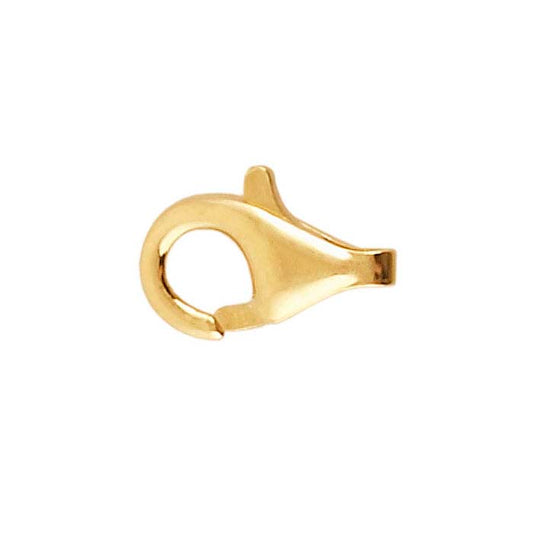 14K Żółte Złoto Zapięcie Homara Łezka 10 x 6,7 mm