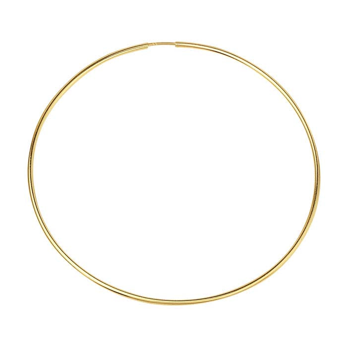 14/20 Yellow Gold-Filled 1.3mm Endless Hoop Earring