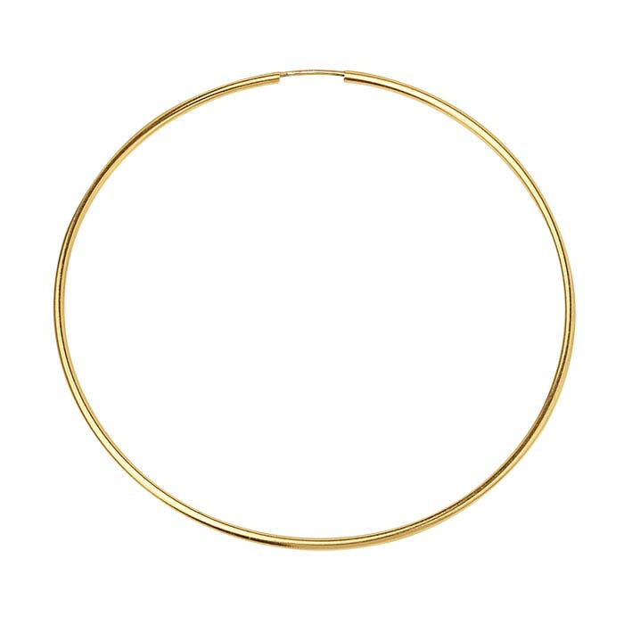 14/20 Yellow Gold-Filled 1.3mm Endless Hoop Earring