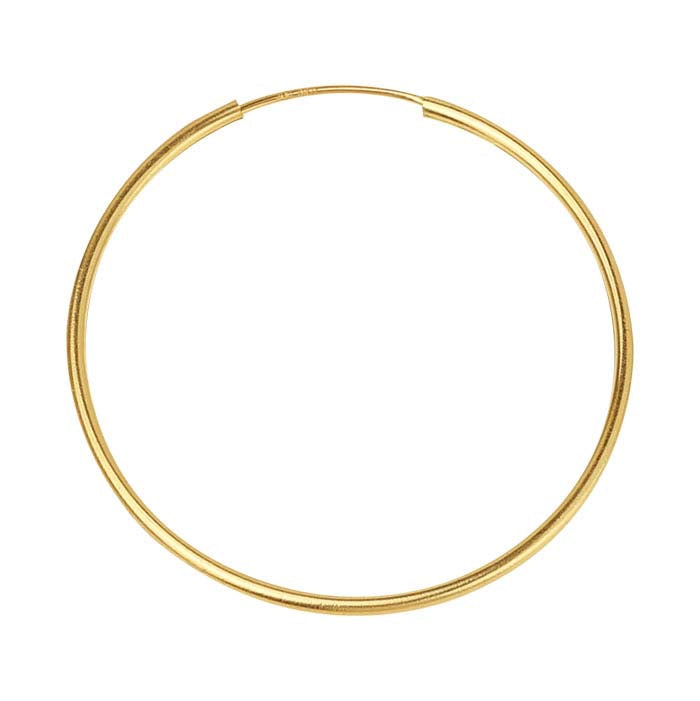 14/20 Yellow Gold-Filled 1.3mm Endless Hoop Earring