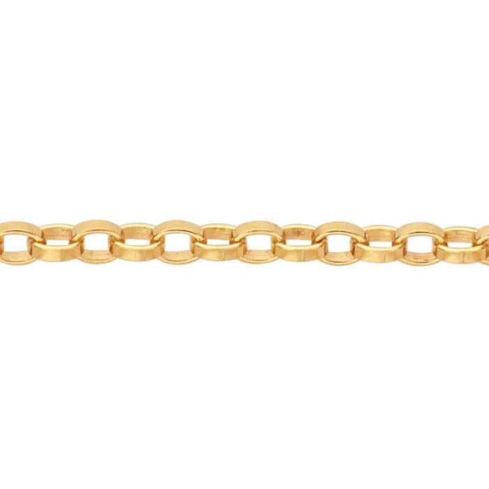 14/20 Yellow Gold-Filled 1.1mm Flat Rolo Chain