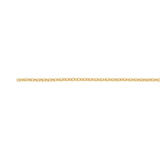 14/20 Yellow Gold-Filled Flat Rolo Chain